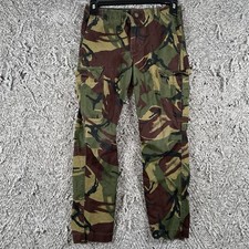 Polo Ralph Lauren Slim Fit Stretch Twill Cargo Pant Size 8 Camouflage Snap Y2K