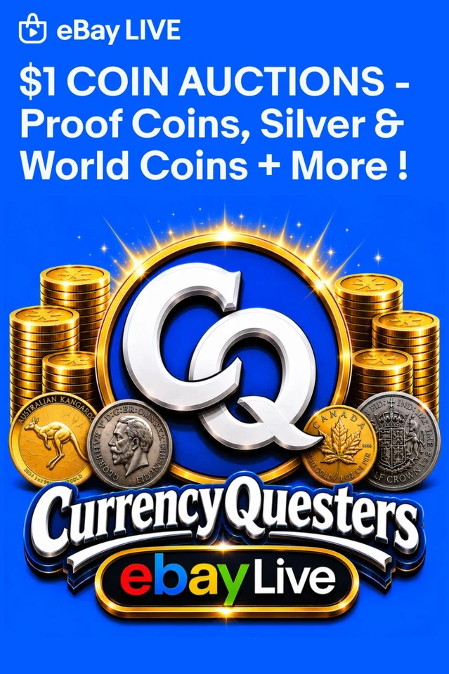 $1 Coin Auctions | Proof & Silver Coins + More ! | FREE Combined Shipping