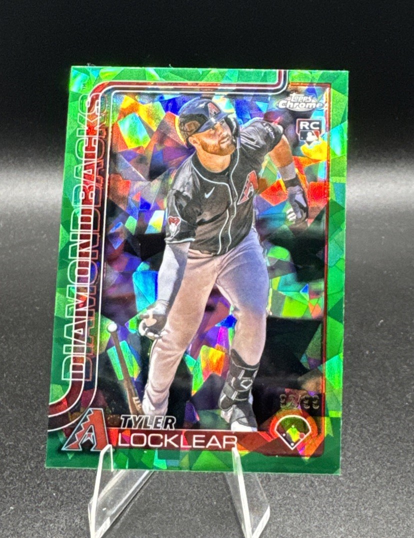 2025 Topps Chrome Update Series Sapphire Green Edition /99 Tyler Locklear #USC80