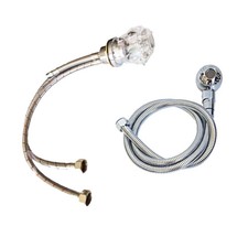 eMark Beauty Shampoo Bowl Hot and Cold Faucet Handle with Diverter Spray Hose