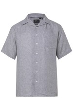 JP 1880 Herren große Größen Leinenmix Hemd Halbarm Cuba Kragen Cuba Fit 845085