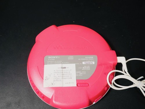 Sony D-EJ002 Portable CD Player Walkman Pink remote control Used Discman Tested - Picture 2 of 4
