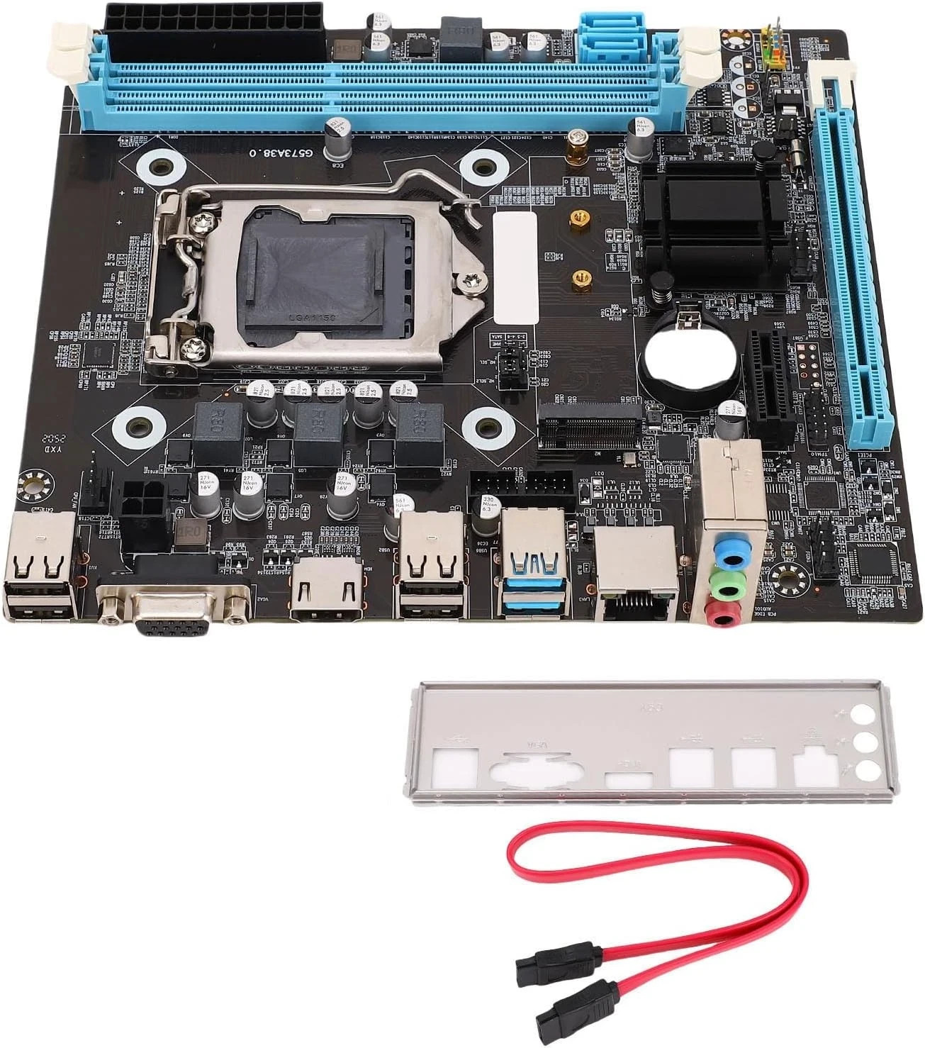 ⁠Intel H81 Motherboard M.2 NVMe LGA 1150 mATX w/ IO Shield (Random Slot Color)⁠