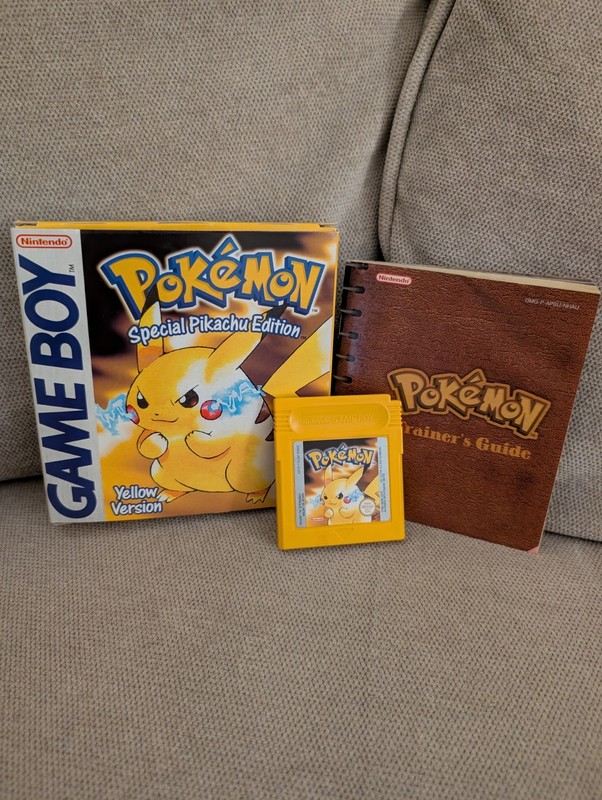Pokemon Yellow Version Nintendo Game Boy Game With Manual Working Save VGC