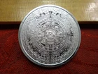 Aztec Calendar Cuauhtemoc 1 Oz .999 Silver Bullion Round - No Reserve