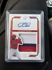 2025 Panini National Treasures - Silhouette Signatures Darren Baker #SL-DBK /25