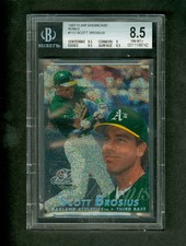Scott Brosius 1997 Flair Showcase Row 0 #112 BGS 8.5 NM-MT+