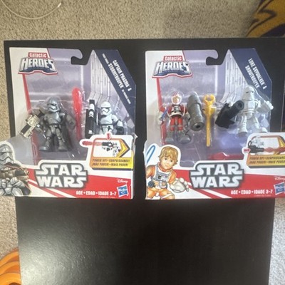 Hasbro Star Wars Galactic Heroes Captain Phasma, Stormtrooper, Luke Skywalker
