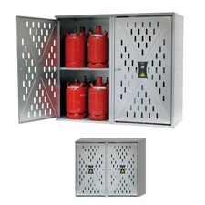 Gasflaschenschrank, 5, 11, 33 kg Flüssiggas, Propangas, 2-Türig, Zylinderschloss