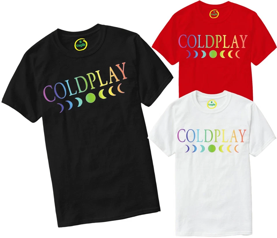 VAGILE Coldplay Music Of The Spheres T-Shirt 2025 World Tour Concert Tee Unisex Tops UK