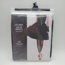 Amscan Womens Skirt Lace Black Adult up to size 12 Costume