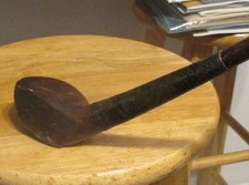 Splice Neck Scare Head Wood Hickory Shaft Driver Golf Club Circa 1910