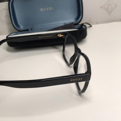 Luxury New Authentic Gucci GG1344O 005 Eyeglasses LUXURY NEW AUTHENTIC GUCCI GG1344O 005 BLACK SQUARE  main image 3