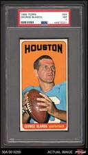 1965 Topps #69 George Blanda Oilers SHORT-PRINT HOF Kentucky PSA 7 - NM