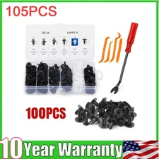 For Toyota Tundra 100PCS Car Body Bumper Rivet Retainer Trim Fender Push Pin Kit