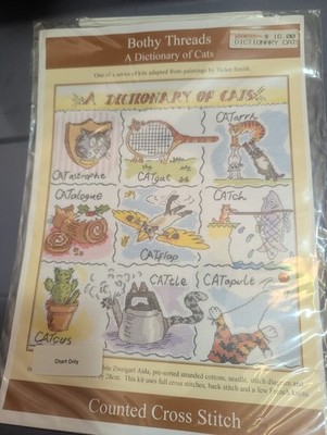 Bothy Threads A Dictionary of Cats Counted Cross Stitch chart only