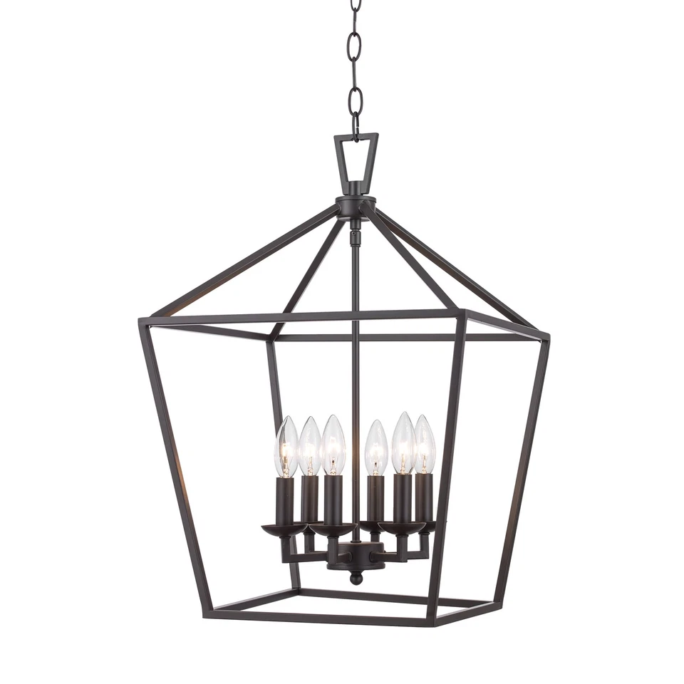 Vela cónica Trans Globe Lighting 10266 Lacey 6 luces 16"W - dorada Foto 4 de 4