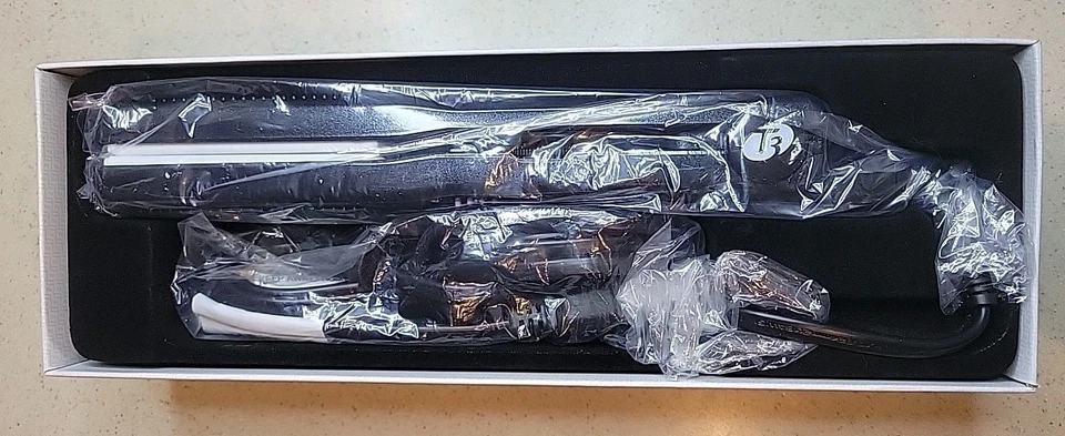 Plancha plana luminosa T3 1" turmalina negra enderezar 73506 calor totalmente ajustable Foto 2 de 4