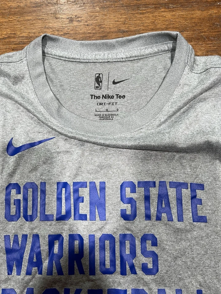 Nike Dri-Fit Golden State Warriors Baloncesto Calentamiento Práctica Camiseta Grande L Foto 2 de 2