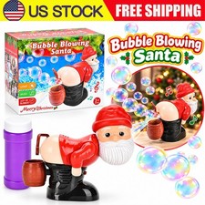 Bubble Blowing Santa - Fart Bubble Machine with Flashing Lights  Music Gift