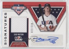 2019 Panini USA Baseball Stars & Stripes Signatures 22/234 Zach Watson Auto no9