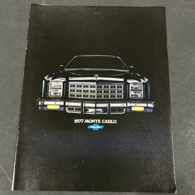 1977 Chevrolet Monte Carlo USA American Car BrochureCatalogue MINT Condition