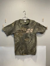 Jeff Gordon Chase Authentics Shirt Mens L Large Camo Nascar Real Tree VTG