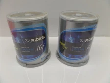 Lot of 2 - 100pk - Ridata Magic Silver 16x DVD-R 120min/4.7GB Recordable Discs