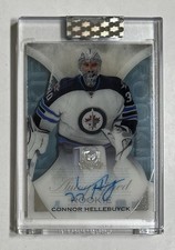 2020-21 Upper Deck Clear Cut Rookie Tribute Auto Connor Hellebuyck The Cup RT-CH