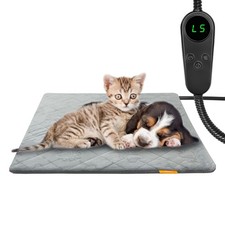Pet Heating Pad for Cats Dogs Heated Bed Waterproof Warming Mat Indoor Outdoo...