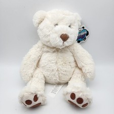 Animal Alley Toys  R  Us Cream Teddy Bear Plush 15  Soft Nose Brown Paw Feet 2017