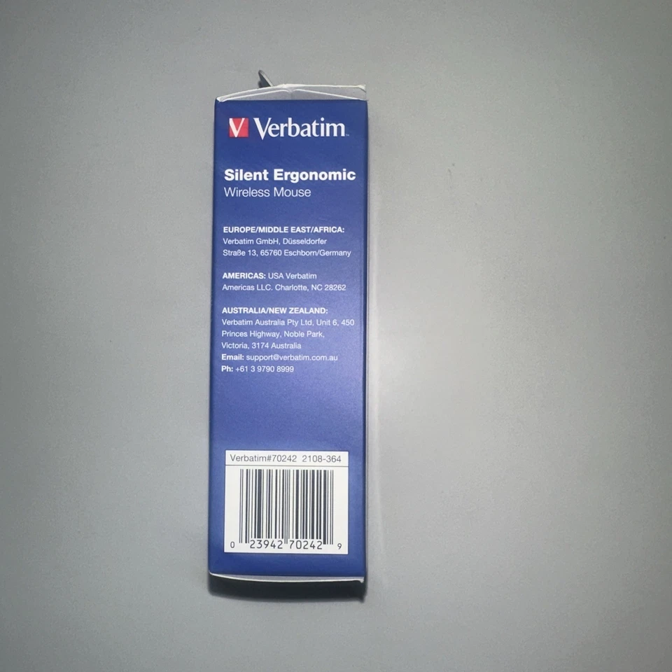 Verbatim Silent Ergonomic Wireless LED Mouse Graphite - Image 4 of 4