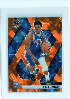 2024-25 Mosaic Kyle Lowry Orange Ice 07 /49 Philadelphia 76ers #104 Number Match