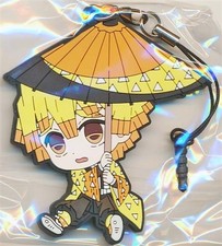 Demon Slayer Kimetsu no Yaiba Pitan Nyan Rubber Strap Japanese Umbrella Zenitsu