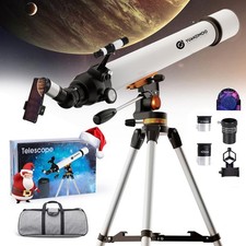 Telescope 70 mm Aperture 700 mm Refractor Portable Telescope for Adults Begin...