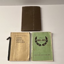 3 Vintage Gospel Songbooks 1925 1931 1938 Lillenas Rodeheaver Hymnal Music