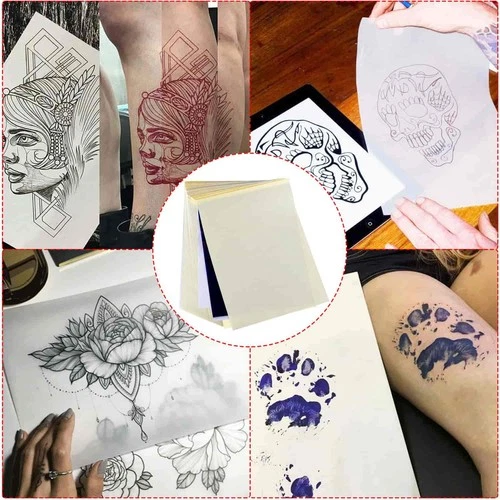 Cridoz Blue Tattoo Transfer Paper 100 Sheets image 6