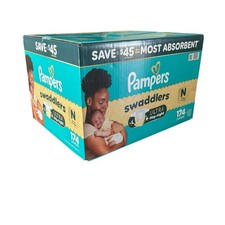 Pampers Swaddlers Ultra Day Night Baby Diapers Size Newborn 174 Count