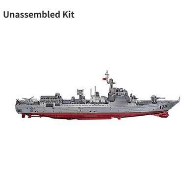 1:1000 3D Metal 052D Destroyer Ship Model Unassembled Kit DIY Boat Model