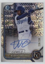 2022 Bowman Chrome Prospect Speckle Refractor /299 Wilmin Candelario Auto 1a39