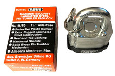 ABUS 41/40 Laminated Steel Padlock 40mm 1-1/2 in Keyed Made in Germany NOS