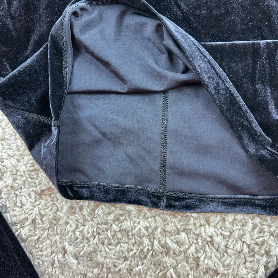 Lululemon Todo Alineado Cuello Simulado Terciopelo Aplastado Manga Larga Mujer Talla Mediana?? Foto 3 de 4