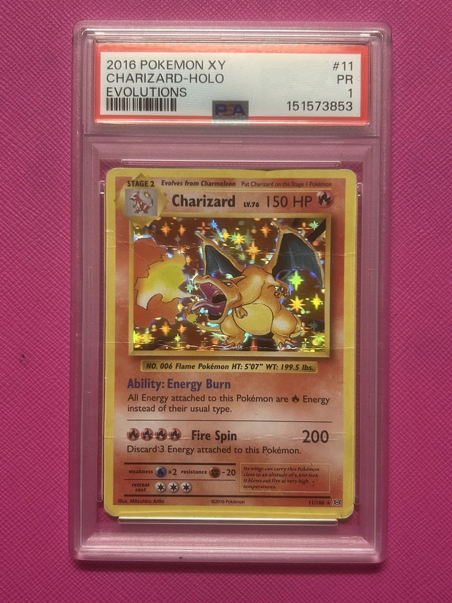 Charizard Pokémon TCG Evolutions Holo Rare Individual Collectible
