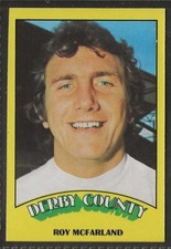 A&BC-FOOTBALL 1974 RED BACK RUB COIN-#011- DERBY COUNTY - ROY MCFARLAND