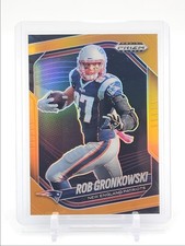 ROB GRONKOWSKI 2025 PANINI PRIZM BLACK ORANGE NE PATRIOTS SSP /49 Q4856