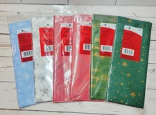 New!! Christmas/Holiday Tissue Paper Assortment  -All Sealed/Unused (6 Packages)