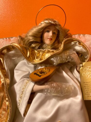 Franklin Mint Heirloom Collectible 17” Doll The Winter Angel New open box 1980’s - Picture 2 of 12