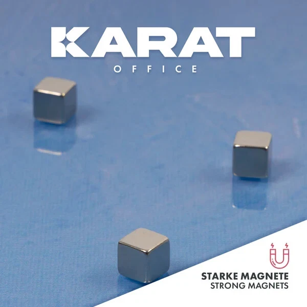 Memo Board Print | Glasboard Magnettafel | 3 Magnete Kratzfest | blau 48 x 48 cm - Bild 3 von 4