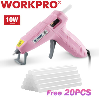 #ad WORKPRO Mini Hot Glue Gun 20PC Free Hot Glue Stick Lightweight Hot Melt Glue Gun $14.99