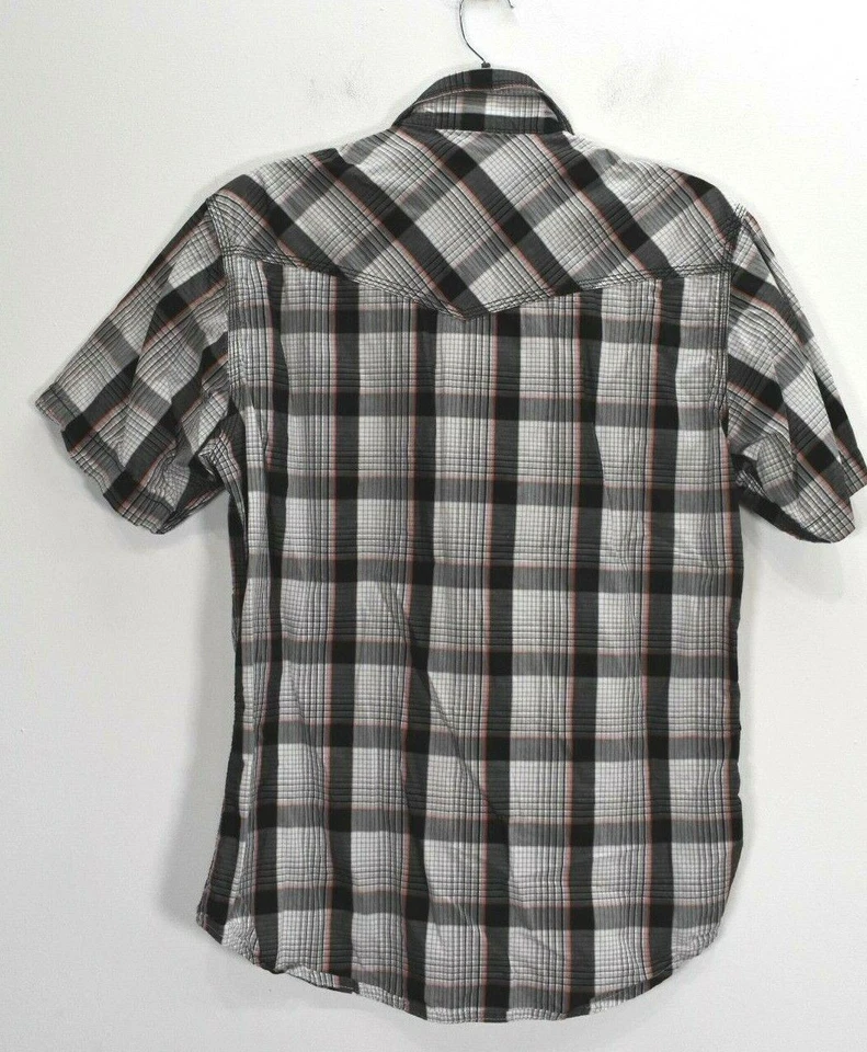 Twenty X Camisa Para Hombres Tartán A Cuadros Manga Corta Solapa Bolsillo Algodón Abotonada M Foto 2 de 4